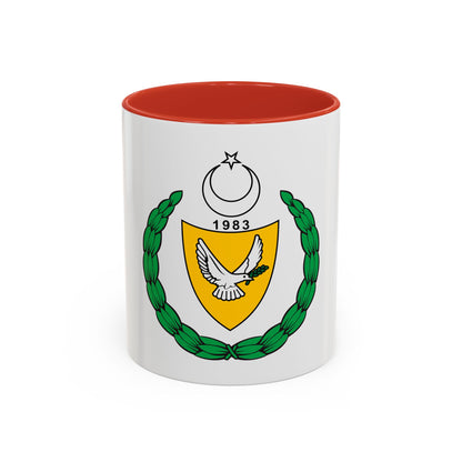 Coat of arms of the Turkish Republic of Northern Cyprus (1983-2007) - Accent Coffee Mug