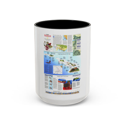 USA - Rediscovering Hawaii (1995) (Map) Accent Coffee Mug