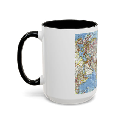 Asia and Adjacent Areas (1959) (Map) Accent Coffee Mug