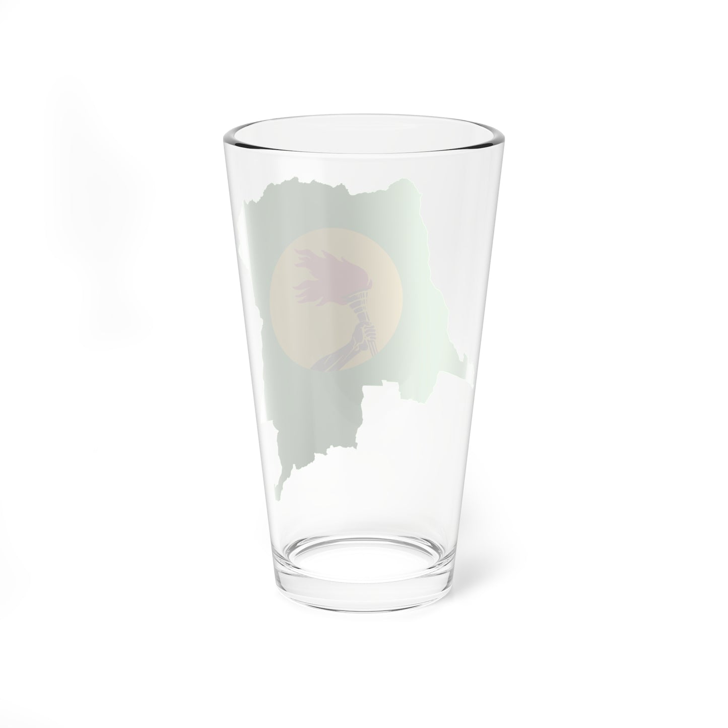 Flag map of Zaire 1971-1997 (Congo) Pint Glass 16oz