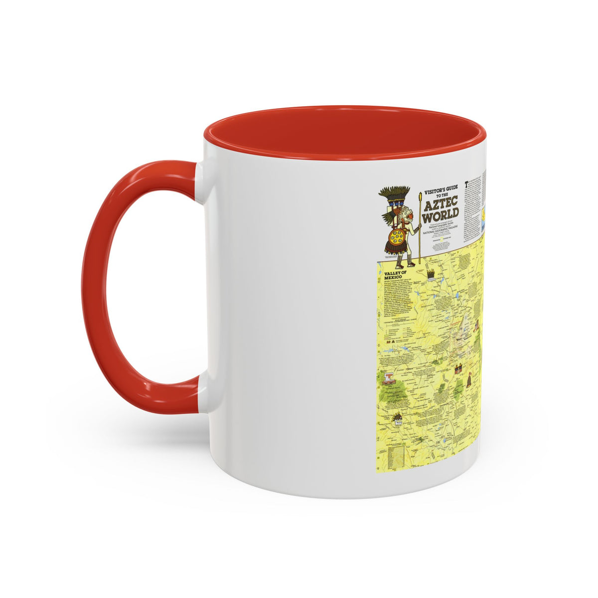 Central America - The Aztec World (1980) (Map) Accent Coffee Mug