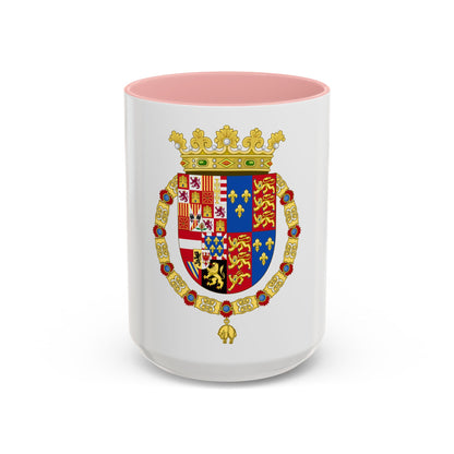 Coat of Arms of Philip II of Spain, English King Consort-Spanish Variant (1556-1558) - Accent Coffee Mug
