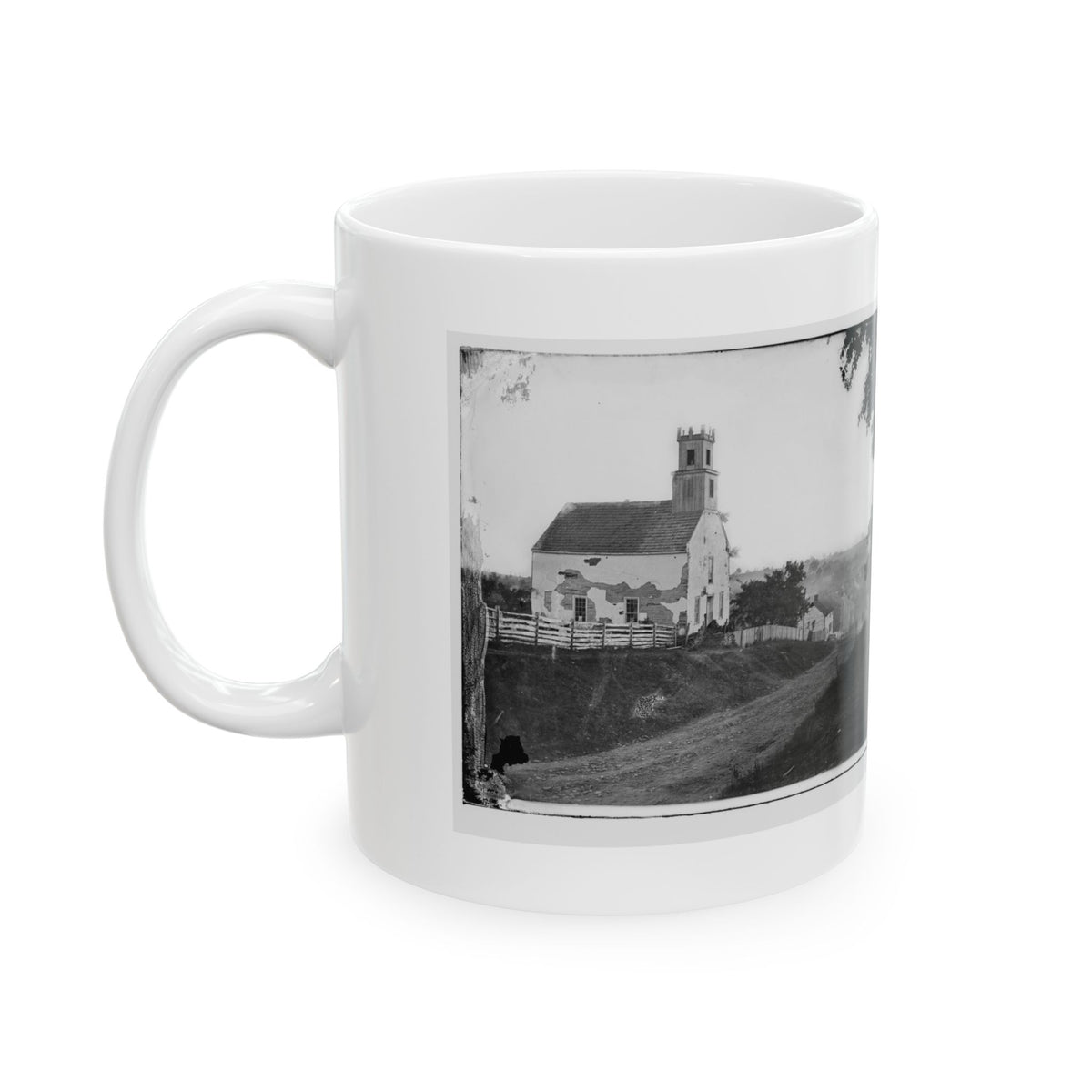 Sharpsburg, Md. Lutheran Church (U.S. Civil War) White Coffee Mug