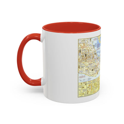 Central America - Archeological Map 1 (1968) (Map) Accent Coffee Mug