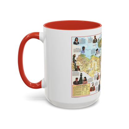 Middle East - The Peoples 1 (1972) (Map) Accent Coffee Mug