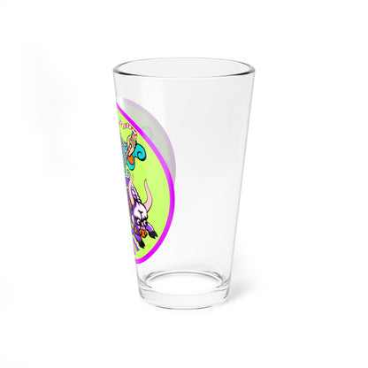 Emblem of Songino khairkhan district Ulaanbaatar (Mongolia) (Coat of Arms) Pint Glass 16oz