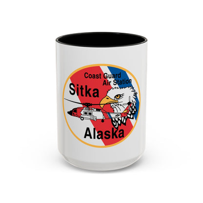 USCG Air Station Sitka (U.S. Coast Guard) Accent Coffee Mug
