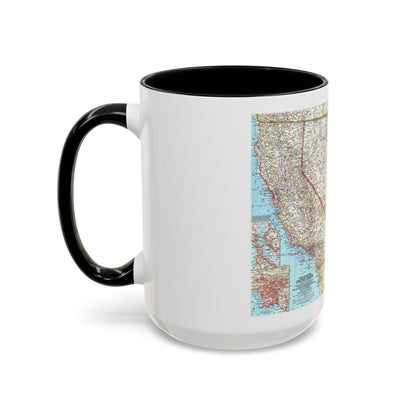 USA - Southwestern (1959) (Map) Accent Coffee Mug