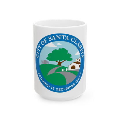Seal of Santa Clarita California - White Coffee Mug