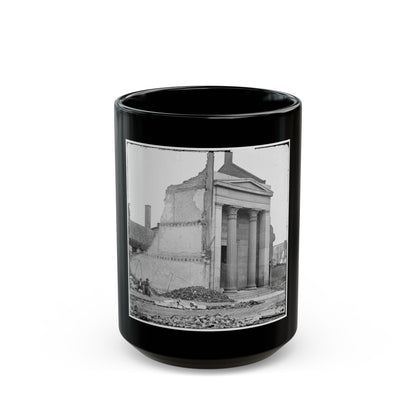 Richmond, Va. Ruins Of The Exchange Bank (Main Street) With The Facade Nearly Intact (U.S. Civil War) Black Coffee Mug