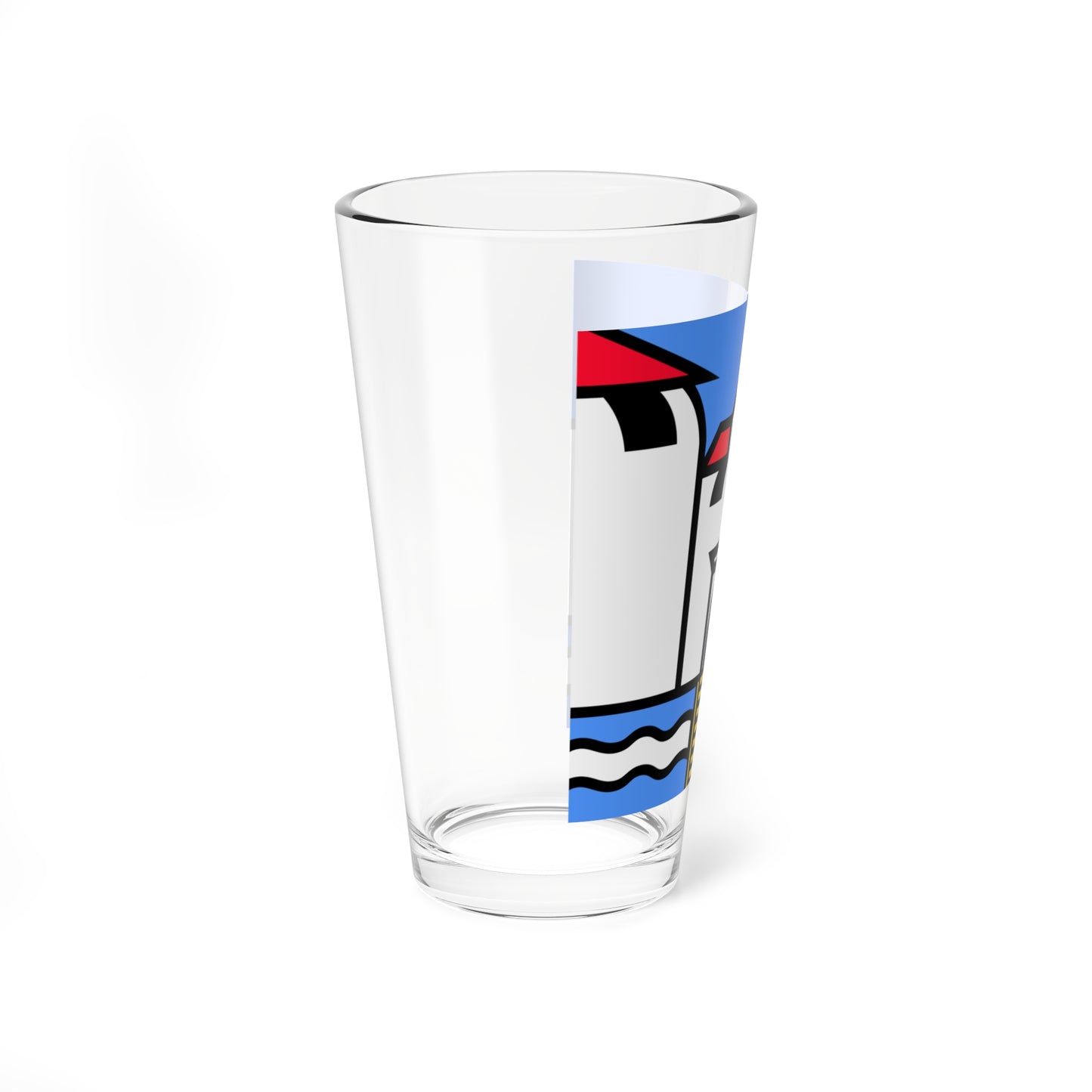 CHE Rennweg ZH Flag (Switzerland) Pint Glass 16oz