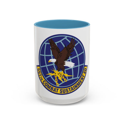 557th Combat Sustainment Squadron (U.S. Air Force) Accent Coffee Mug