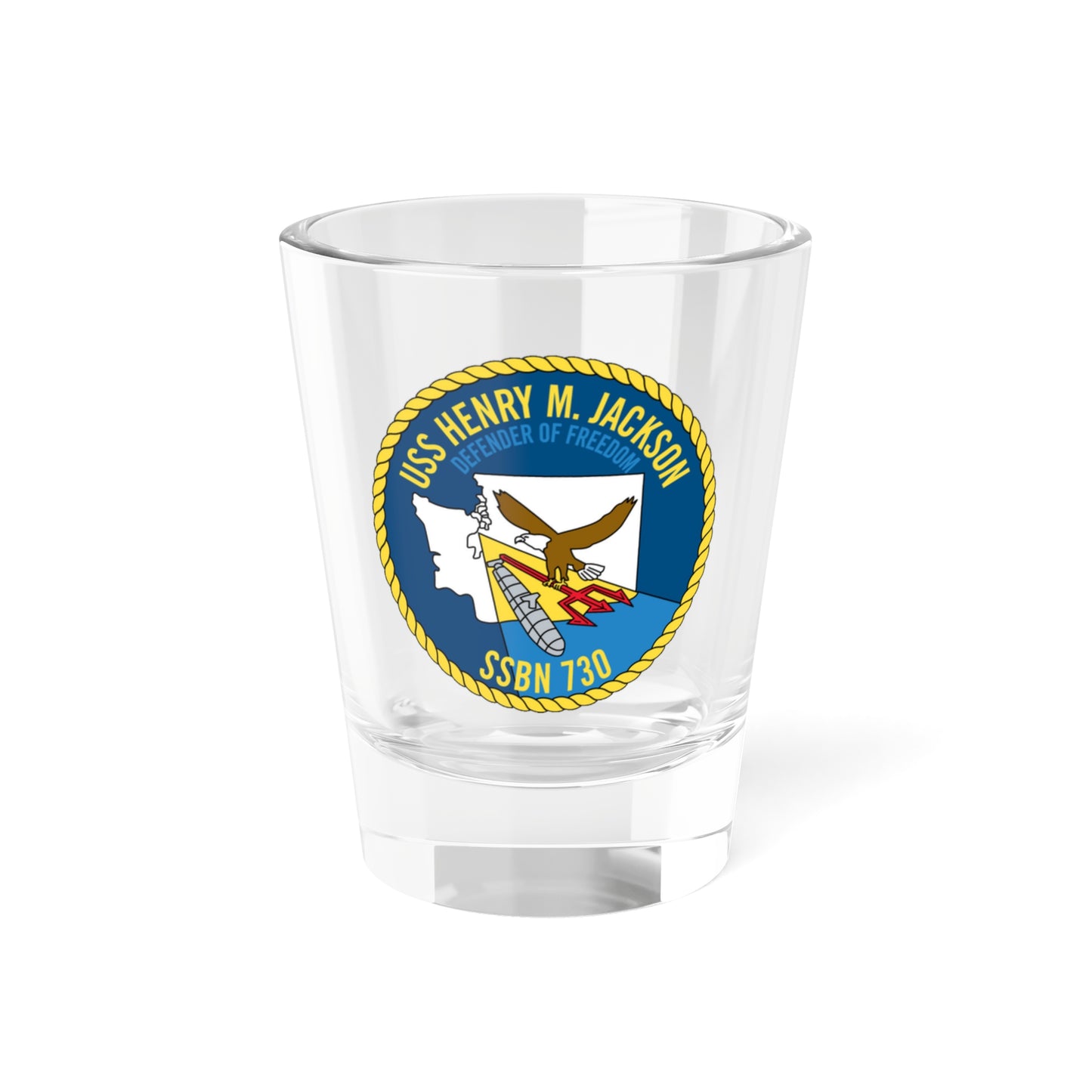 USS Henry M Jackson SSBN 730 (U.S. Navy) Shot Glass 1.5oz