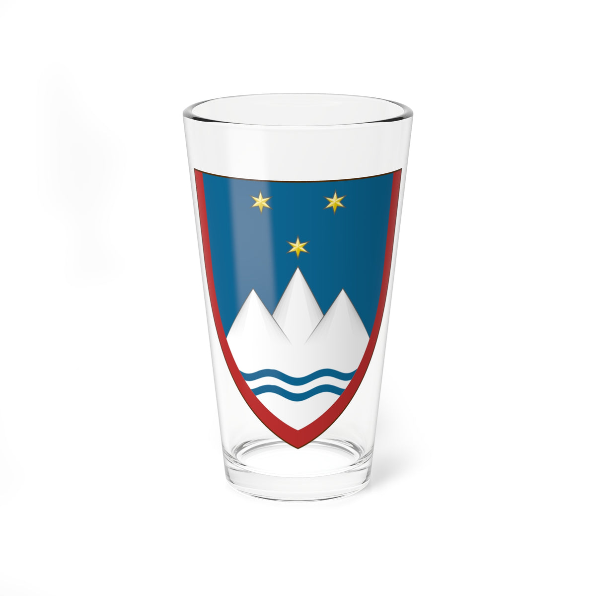 Insigne Slovenicum (Slovenia) (Coat of Arms) Pint Glass 16oz