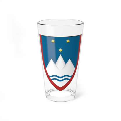 Insigne Slovenicum (Slovenia) (Coat of Arms) Pint Glass 16oz