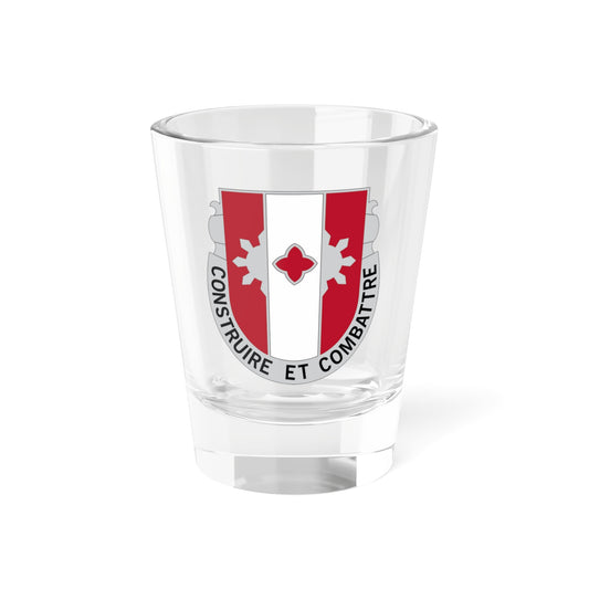 Verre à liqueur du bataillon du génie 961 (armée américaine) 1,5 oz