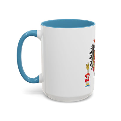 Greater Coat of Arms of Charles V Holy Roman Emperor, Charles I as King of Spain - Accent Coffee Mug