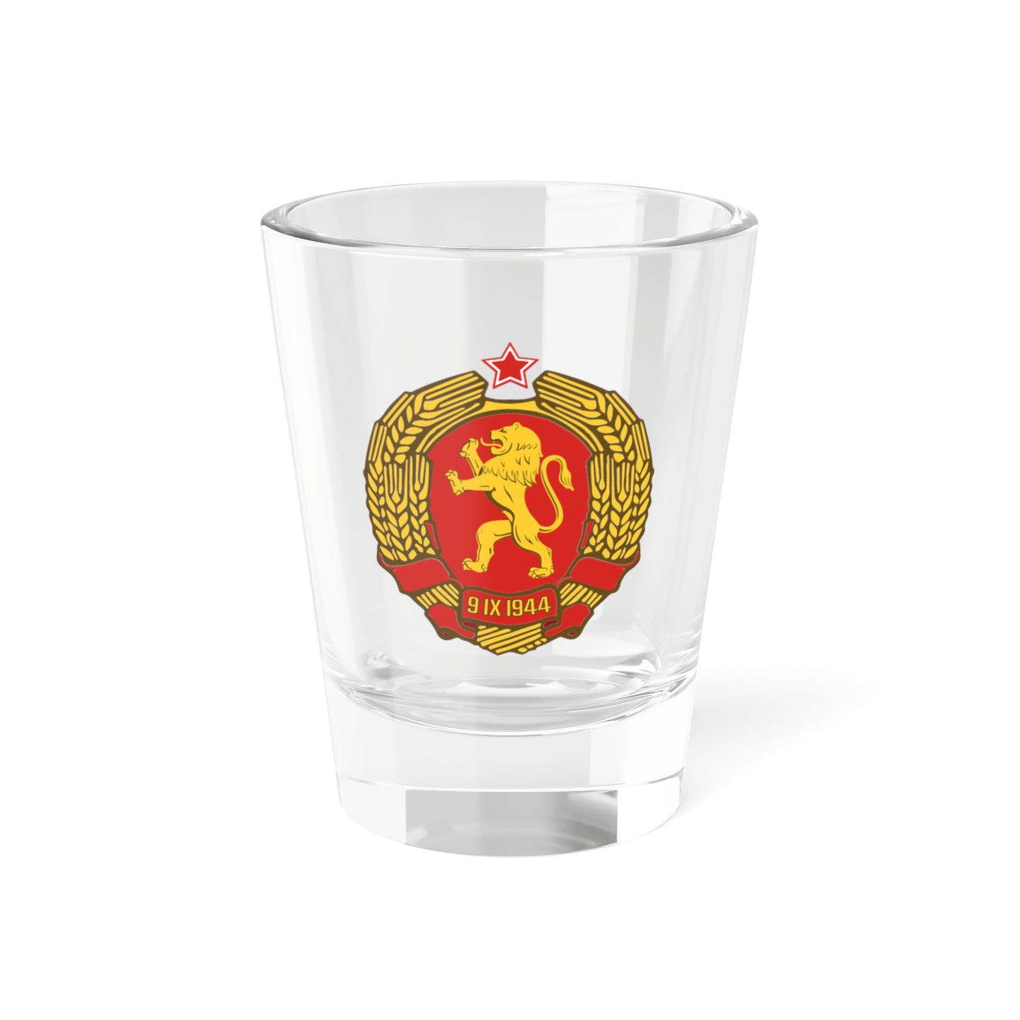 Coat of arms of Bulgaria (1948) - Shot Glass 1.5oz