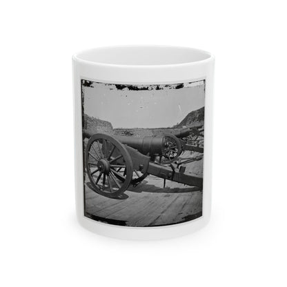 Morris Island, S.C. Battery Of 100-Pdr. Parrott Guns Inside Fort Putnam (U.S. Civil War) White Coffee Mug