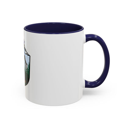 USCG Sailor Squatch (U.S. Coast Guard) Accent Coffee Mug