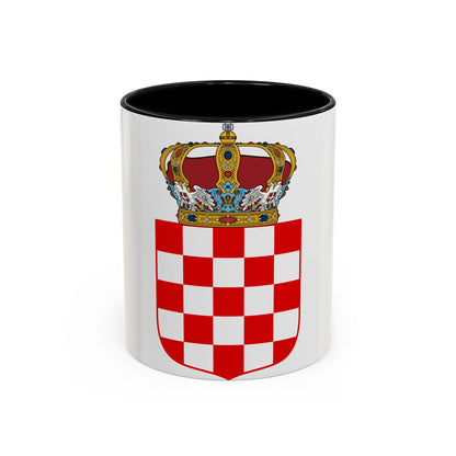 Coat of Arms of the Banate of Croatia - Accent Coffee Mug