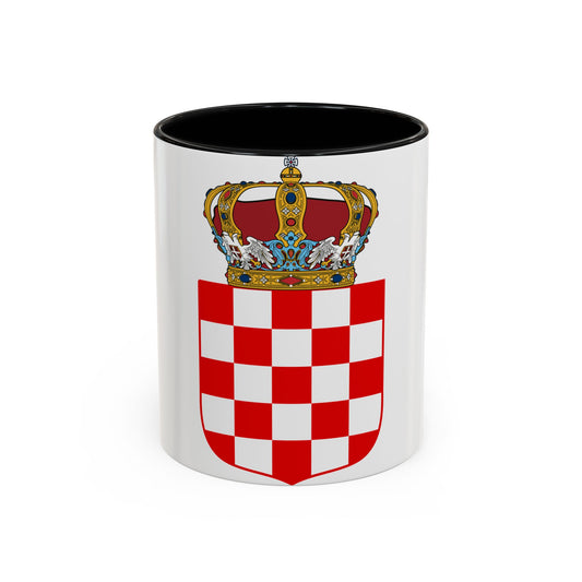 Coat of Arms of the Banate of Croatia - Accent Coffee Mug