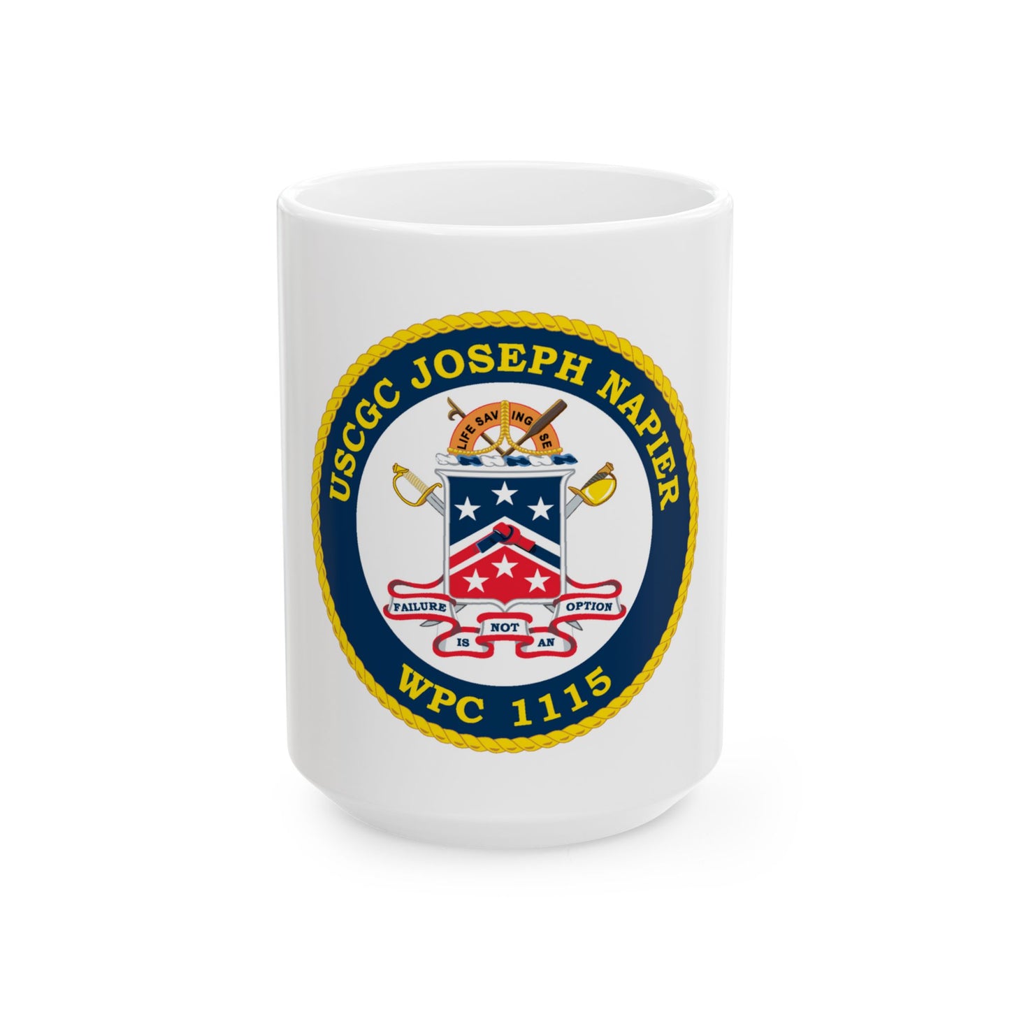 USCGC Joseph Napier WPC 115 (U.S. Coast Guard) White Coffee Mug