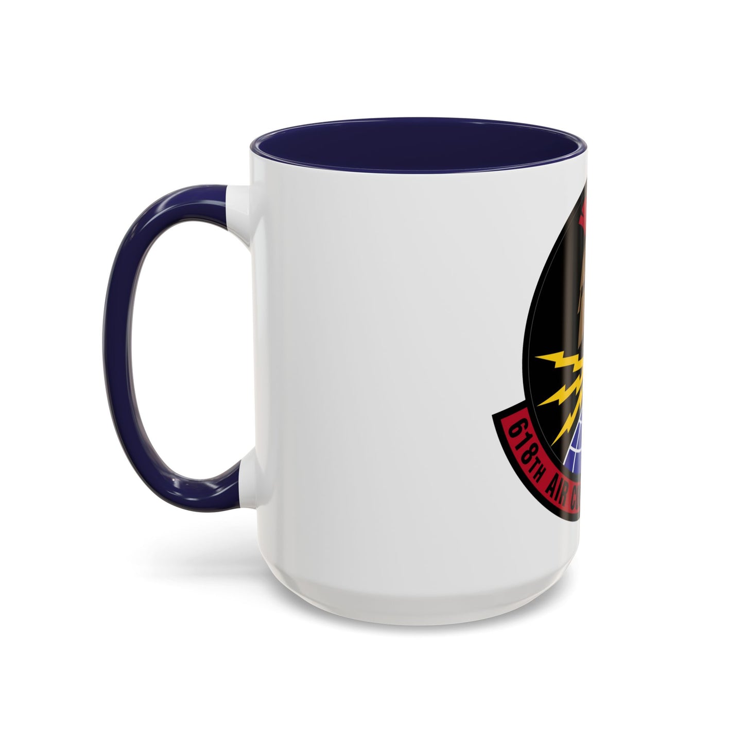 618 Air Communications Squadron AMC (U.S. Air Force) Accent Coffee Mug