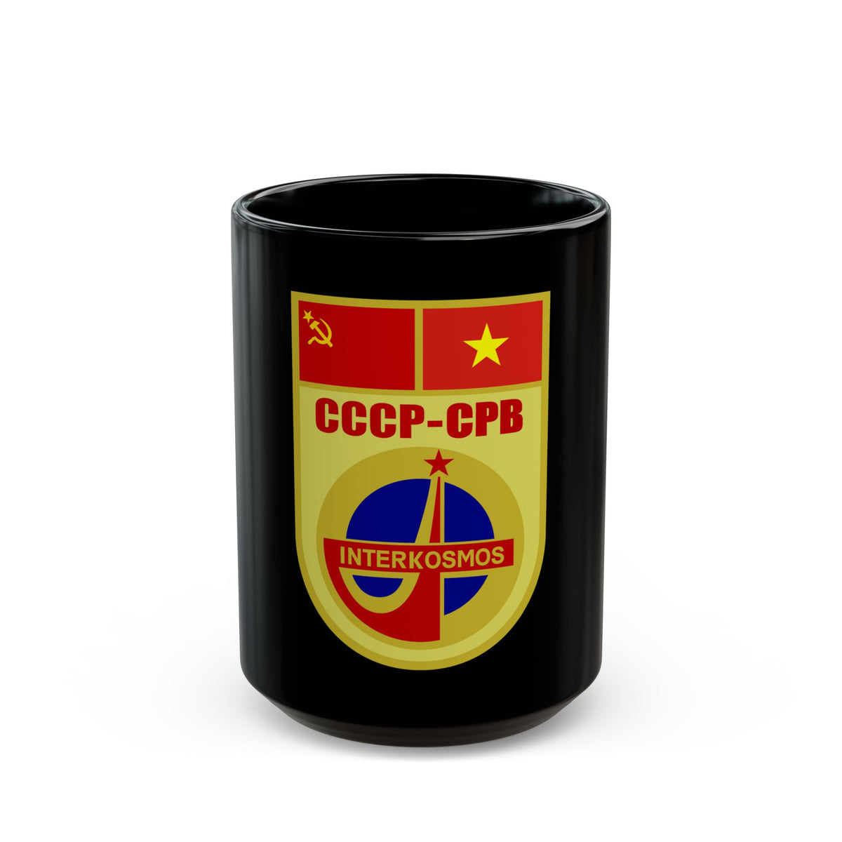 Soyuz 37 (Soyuz Programme) Black Coffee Mug