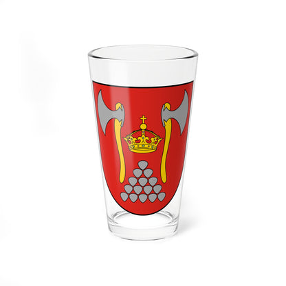 POL powiat bartoszycki COA (Poland) (Coat of Arms) Pint Glass 16oz