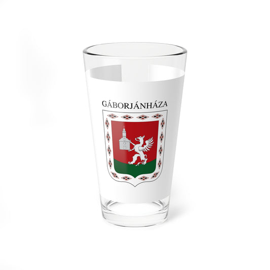 Flag of Gaborjanhaza (Hungary) Pint Glass 16oz