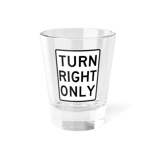 MUTCD-MI R3-31R (Michigan) (Road Sign) Shot Glass 1.5oz