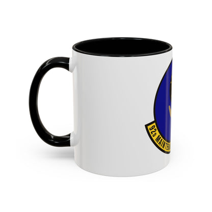 92 Maintenance Operations Squadron AMC (U.S. Air Force) Accent Coffee Mug
