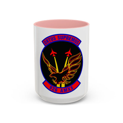 926 Aircraft Maintenance Squadron AFRC (U.S. Air Force) Accent Coffee Mug