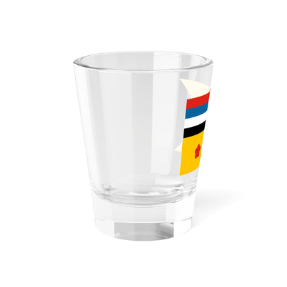 Flag of commodore of the Navy of Manchukuo (China) Shot Glass 1.5oz