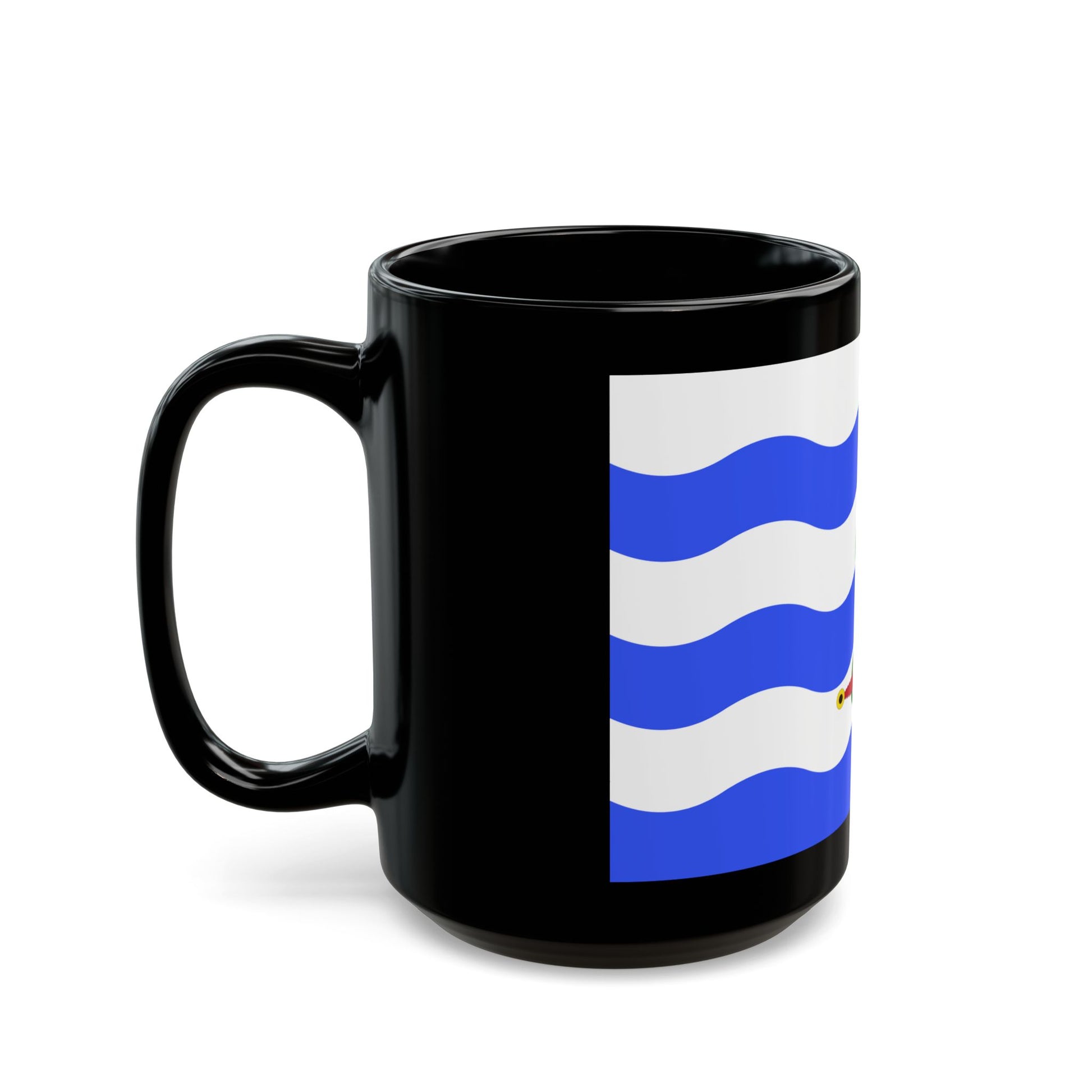 Flag of Saint Paul's Bay Malta - Black Coffee Mug-Go Mug Yourself