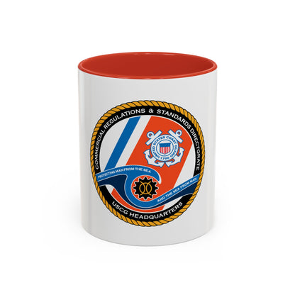 USCG HQ CG ENG 1 Comm Reg Stnd Dlr (U.S. Coast Guard) Accent Coffee Mug