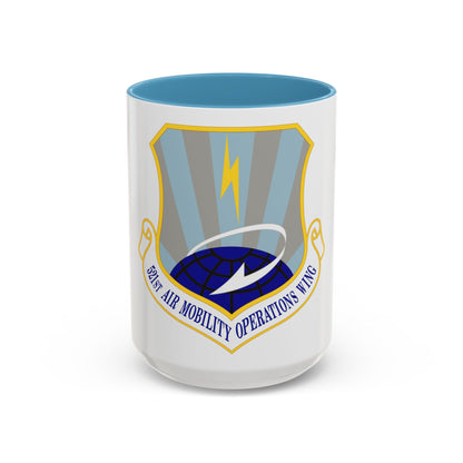 521st Air Mobility Operations Wing (U.S. Air Force) Accent Coffee Mug