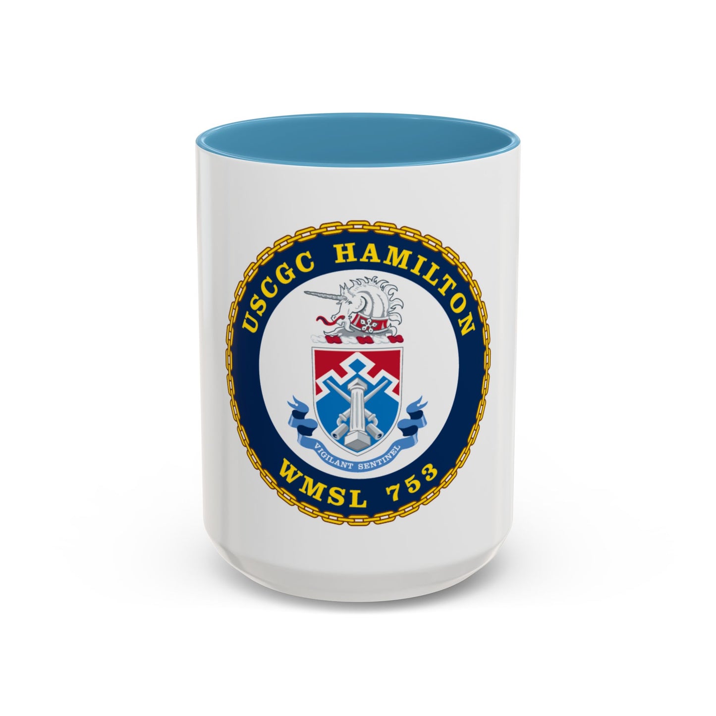 USCGC Hamilton WMSL 753 (U.S. Coast Guard) Accent Coffee Mug