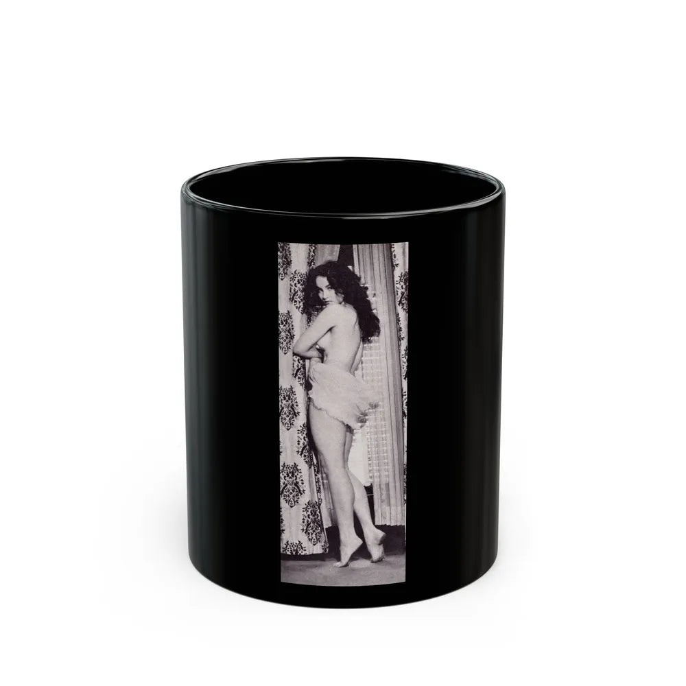 Julie Newmar #210 (Vintage Female Icon) Black Coffee Mug-11oz-Go Mug Yourself