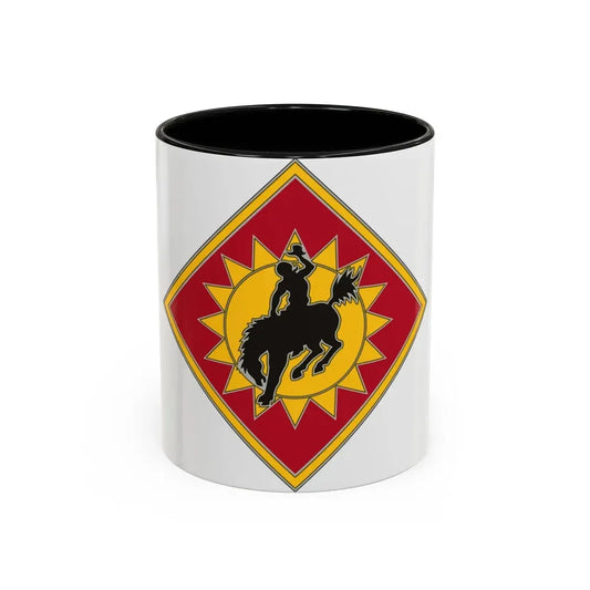 115th Field Artillery Brigade (U.S. Army) Accent Coffee Mug 11oz Black - Go Mug Yourself