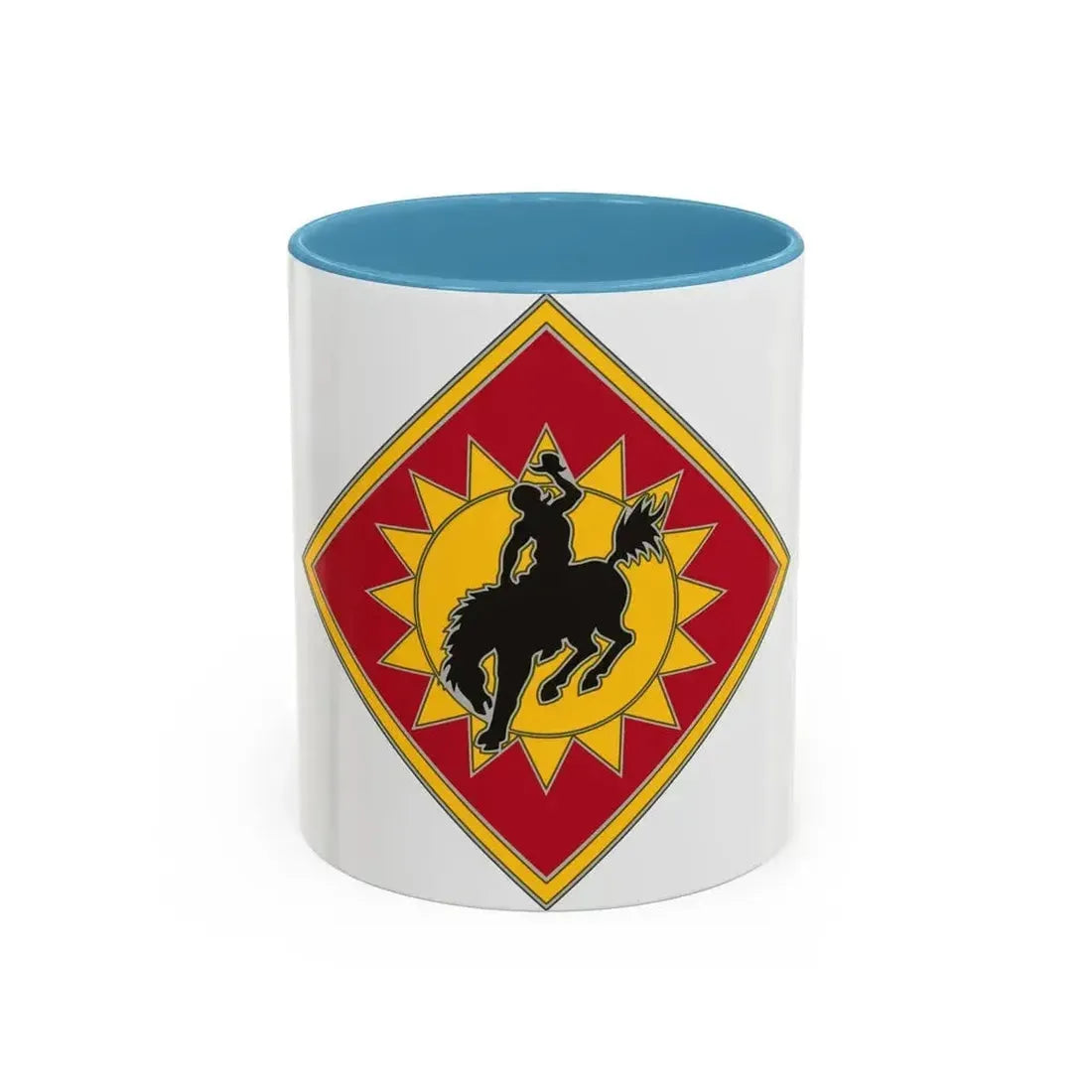 115th Field Artillery Brigade (U.S. Army) Accent Coffee Mug 11oz Light Blue - Go Mug Yourself