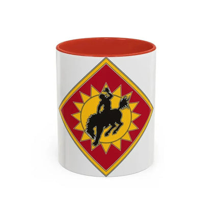 115th Field Artillery Brigade (U.S. Army) Accent Coffee Mug 11oz Red - Go Mug Yourself