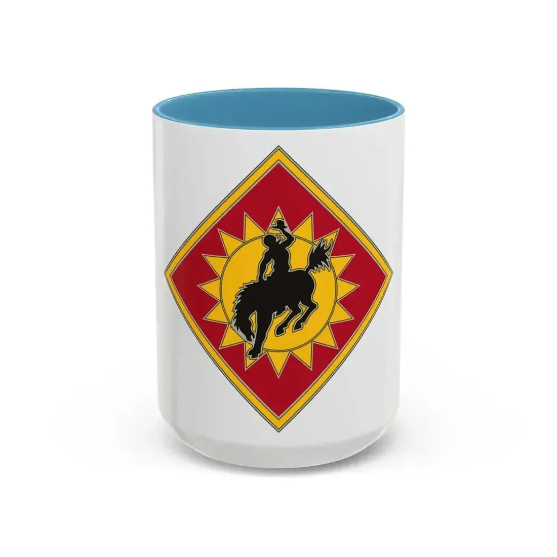 115th Field Artillery Brigade (U.S. Army) Accent Coffee Mug 15oz Light Blue - Go Mug Yourself