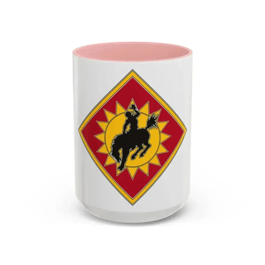 115th Field Artillery Brigade (U.S. Army) Accent Coffee Mug 15oz Pink - Go Mug Yourself