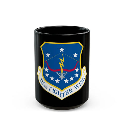 115th Fighter Wing (U.S. Air Force) Black Coffee Mug-15oz-Go Mug Yourself