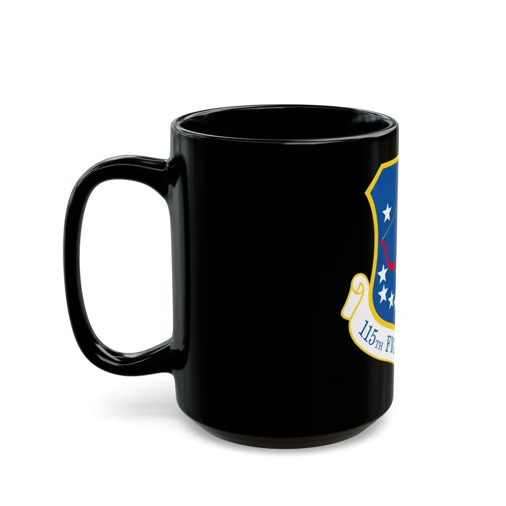 115th Fighter Wing (U.S. Air Force) Black Coffee Mug-Go Mug Yourself