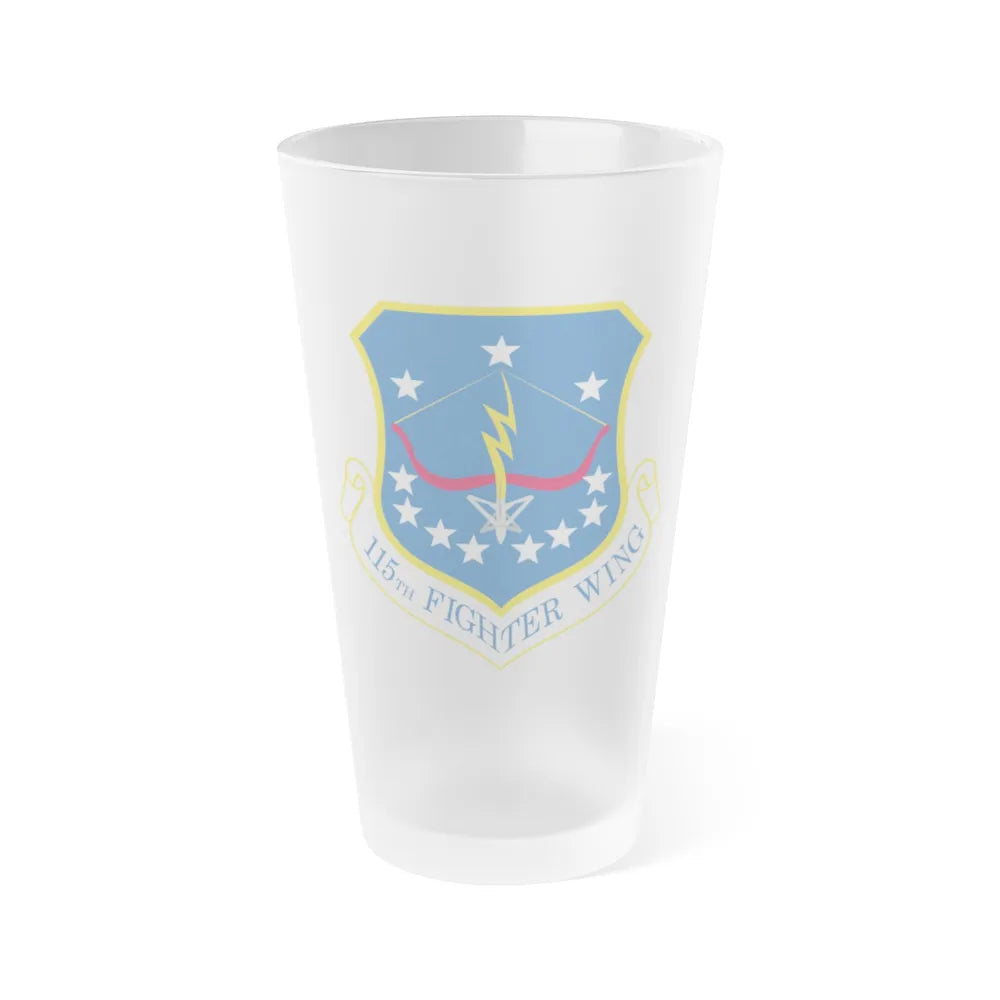 115th Fighter Wing (U.S. Air Force) Frosted Pint Glass 16oz-16oz-Frosted-Go Mug Yourself