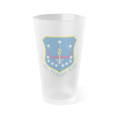 115th Fighter Wing (U.S. Air Force) Frosted Pint Glass 16oz-16oz-Frosted-Go Mug Yourself