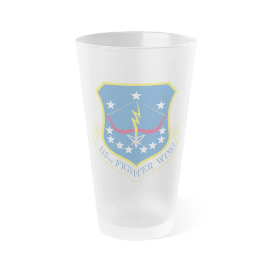 115th Fighter Wing (U.S. Air Force) Frosted Pint Glass 16oz-16oz-Frosted-Go Mug Yourself